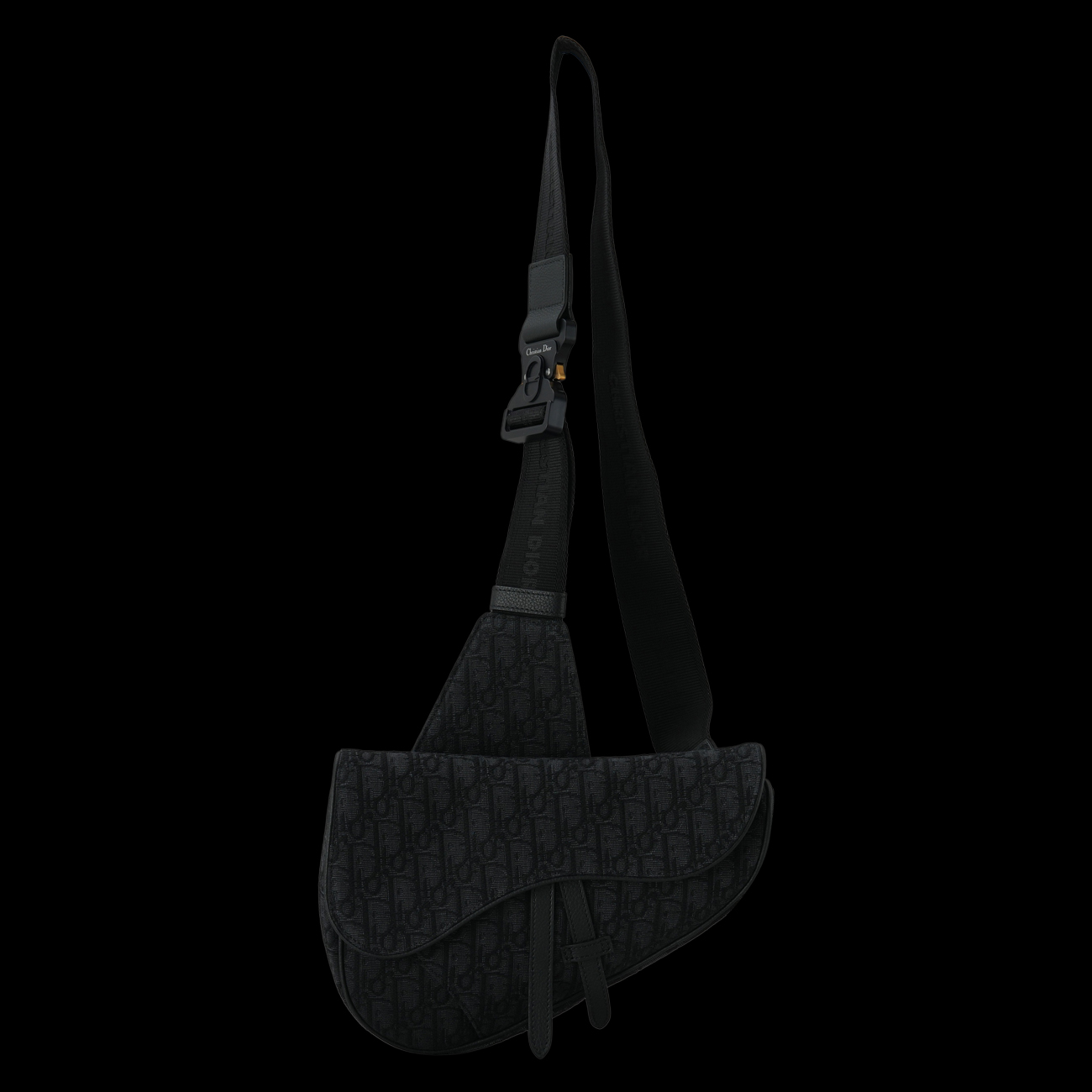 CHRISTIAN DIOR(USED)크리스찬디올 오블리크 새들백 미듐